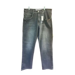 Two Thr33 Mens Relaxed Fit Jeans charcoal, Sz 38/34 NWT